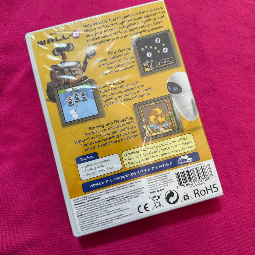 Leapster Learning‎ Game Disney Pixar WALL E Expanded Play Leapster 2